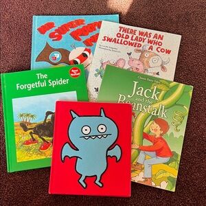 Scholastic Kids Book Collection with Red and Green Covers